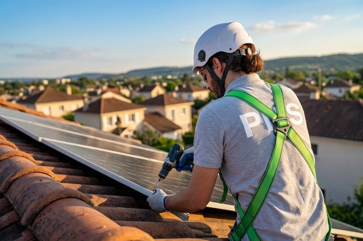 Installation de panneaux solaires en toiture à Pibrac